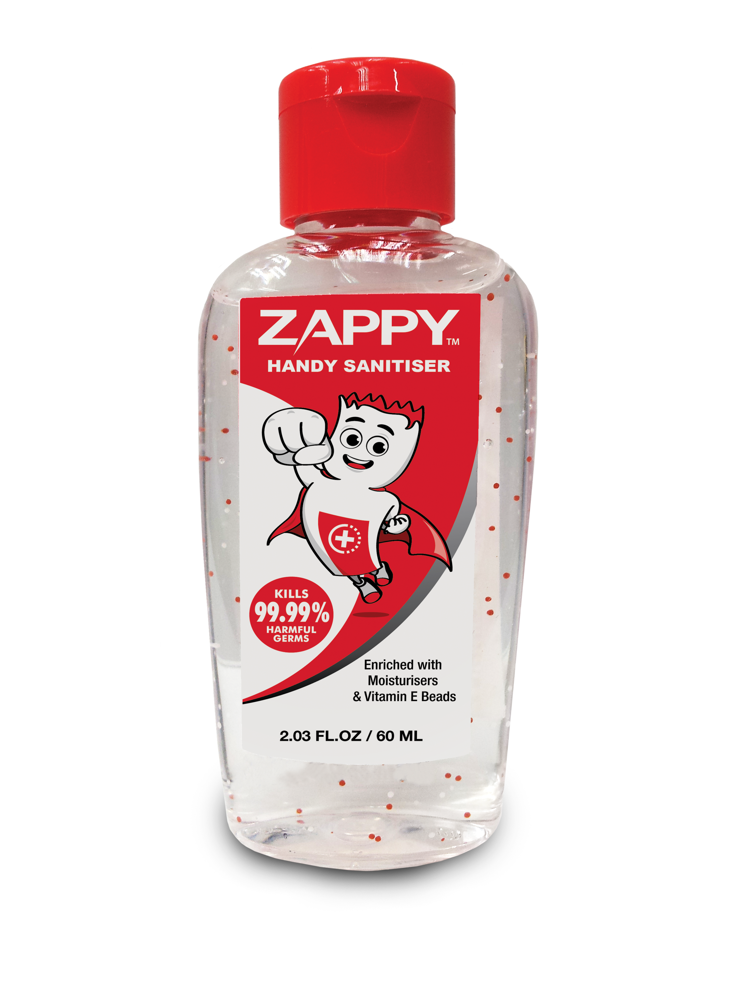 (Buy 1 Free 1) Zappy Handy Sanitiser 60ml 